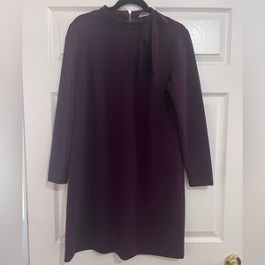 Calvin Klein - Purple Long Sleeve Dress